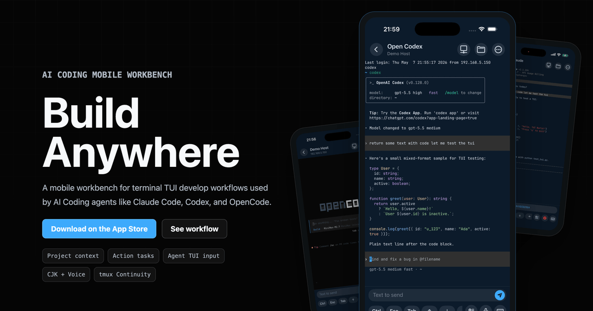 Redock – Mobile SSH Terminal for AI Coding Agents